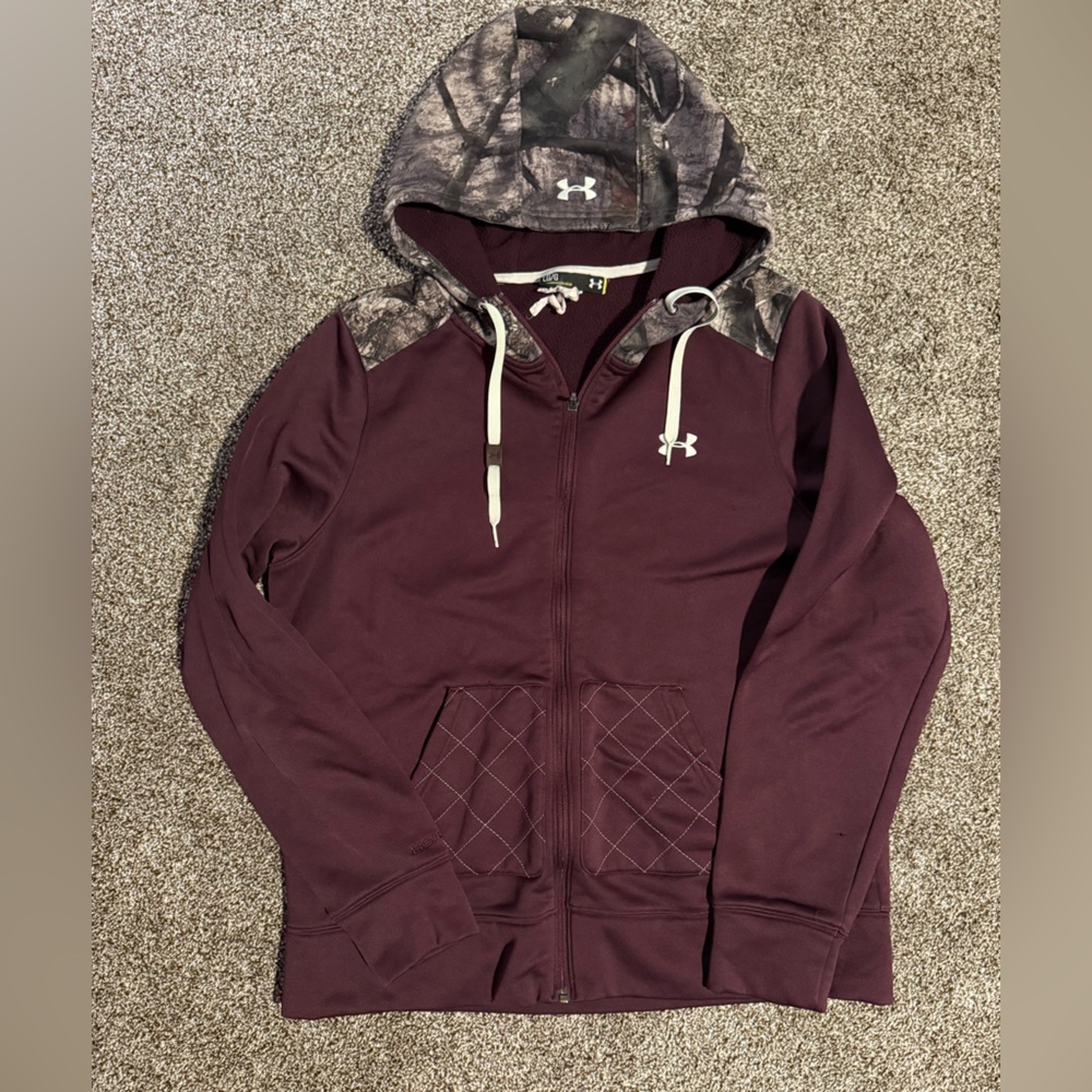 Under Armour Plum Jacket with Camouflage Details